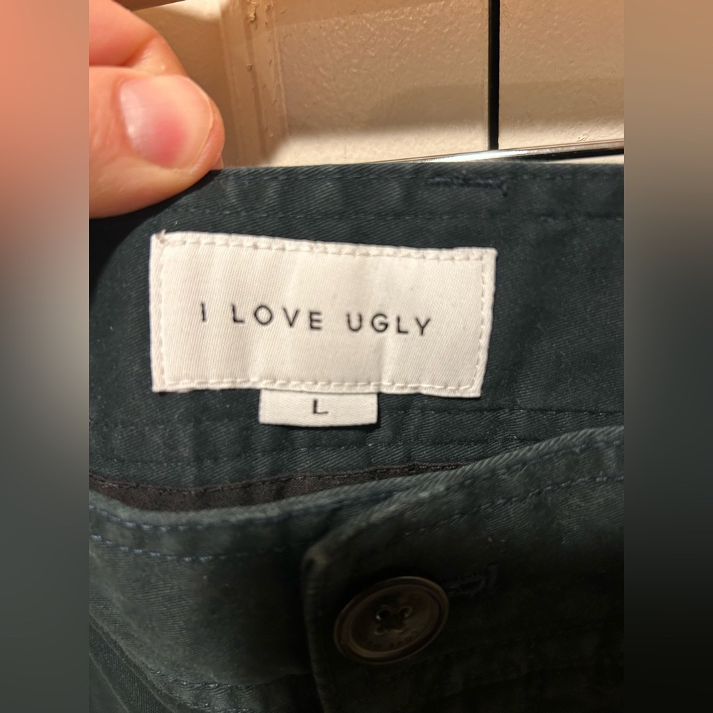 I Love Ugly Slim Kobe Pant Dark Green Pants , size Large - Picture 7 of 12
